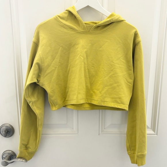 Lululemon All Yours Cropped Hoodie Soleil Size 6 - Picture 2 of 11